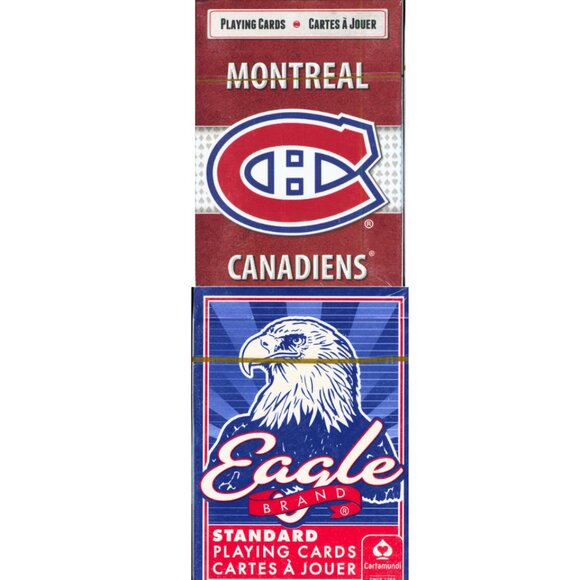 Montreal Canadiens + Eagle Brand Playing Cards Set • New & Sealed - Picture 1 of 5